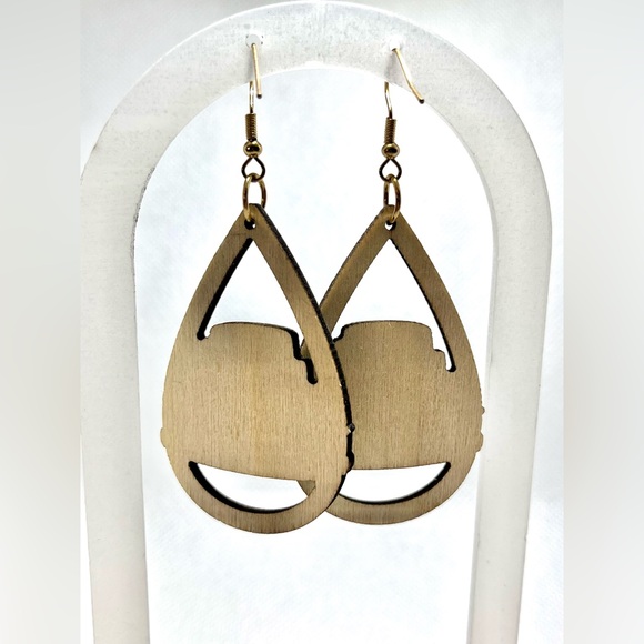 NWT Vintage Style Thanksgiving Earrings Autumn Fall Themed Drop & Dangle Wood - Picture 6 of 10